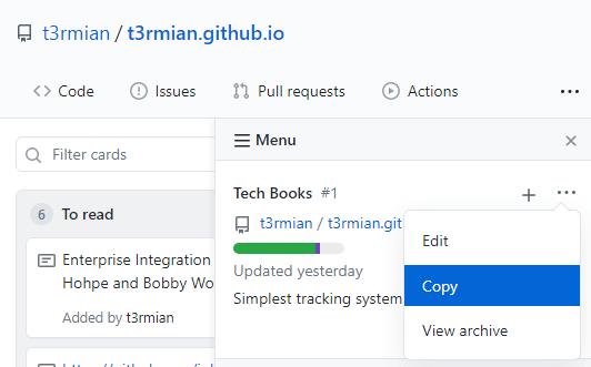 GitHub – project copy